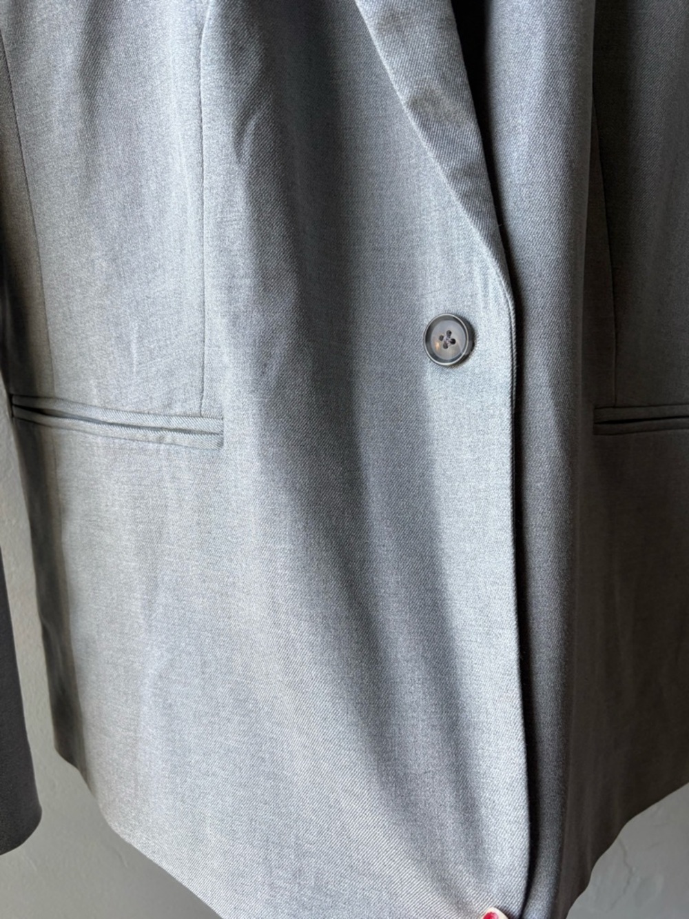 Banana Republic Light Gray Single-Button Blazer - Picture 3 of 11
